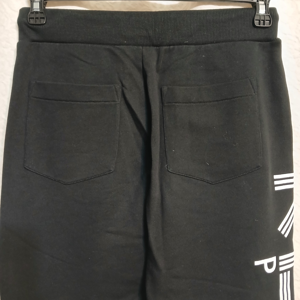 Kenzo Womens Black Joggers with White Drawstring and Logo - Picture 5 of 6
